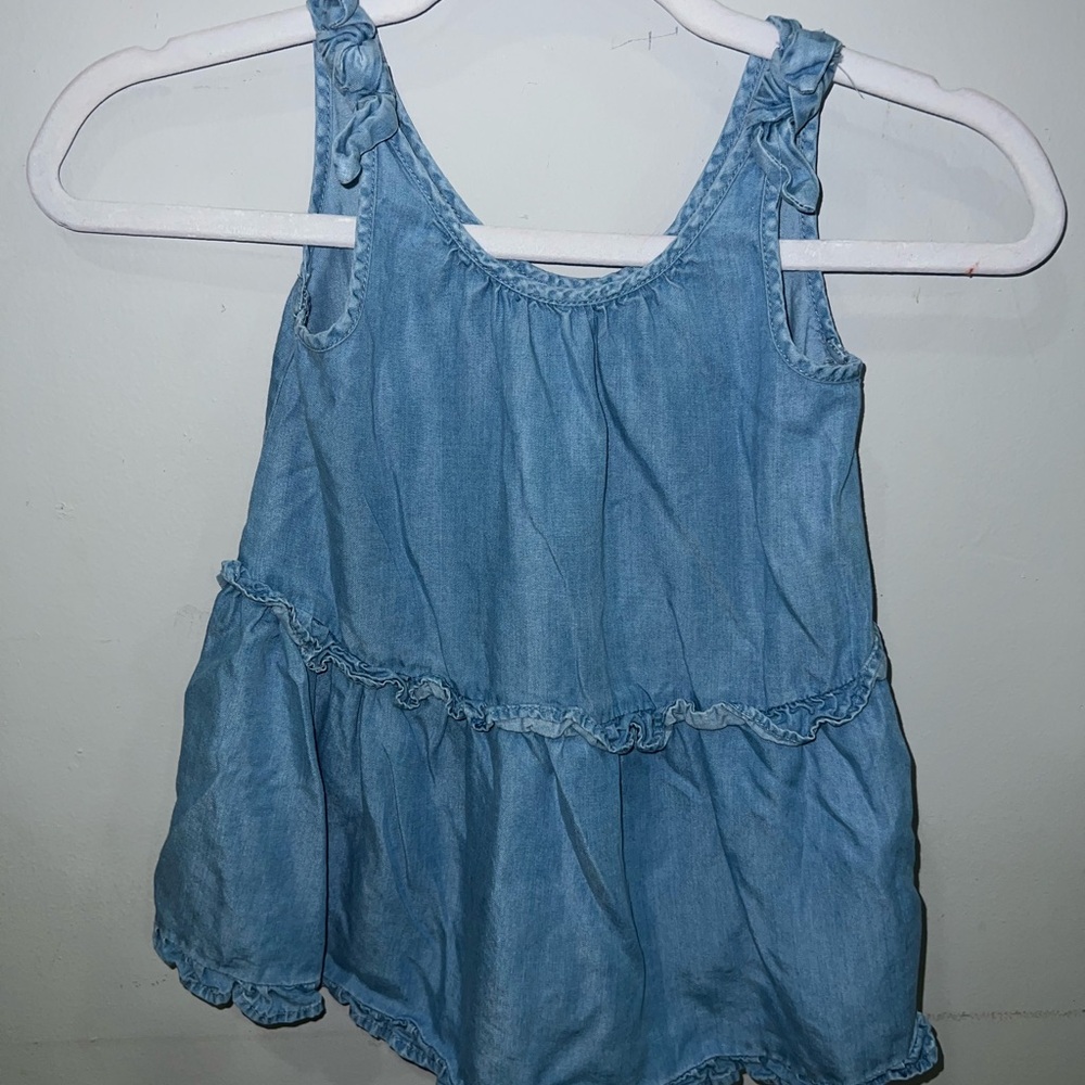 Blue Denim Kids Sleeveless Top